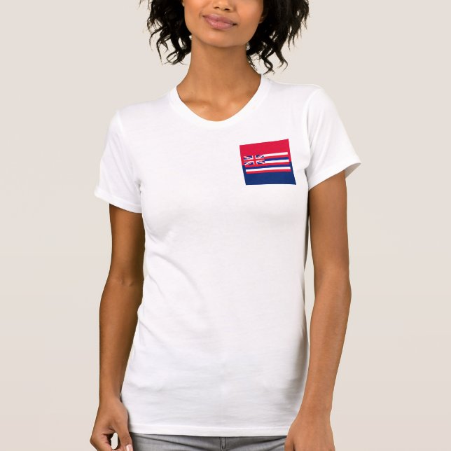Hawaii State Flag Design T-Shirt (Front)