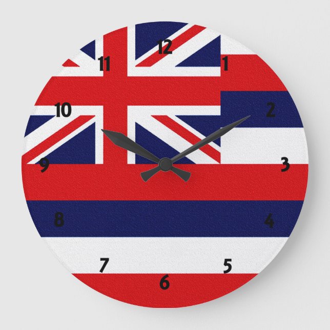 Hawaii State Flag Large Clock (Front)