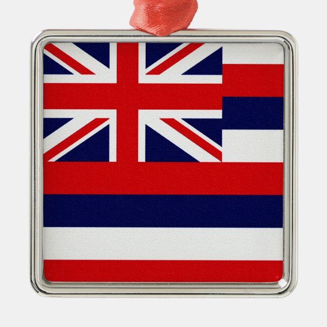 Hawaii State Flag Metal Ornament (Front)