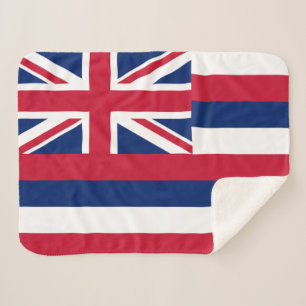 Hawaii State Flag Sherpa Blanket