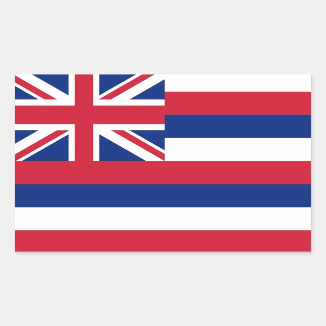 Hawaii State Flag Sticker (Front)