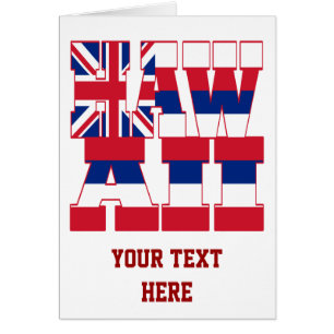 Hawaii state flag text