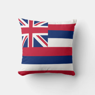 Hawaii State Flag Throw Pillow