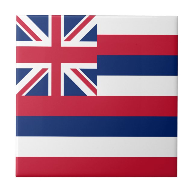 Hawaii State Flag Tile (Front)
