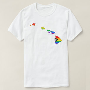 Hawaii State Pride LGBTQ Progress Pride T-Shirt