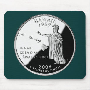 Hawaii State Quarter Mouse Pad