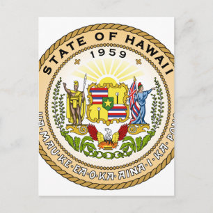 Hawaii State Seal Postcard
