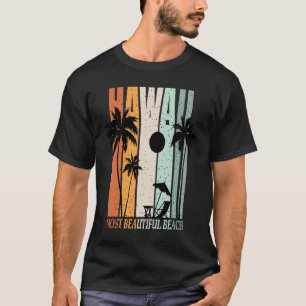Hawaii Summer Beach Vintage Sunset T-Shirt
