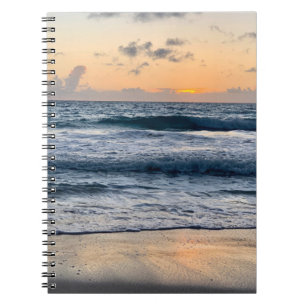 Hawaii sunrise beach notebook