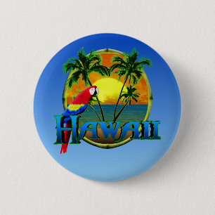 Hawaii Sunset 2 Inch Round Button
