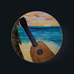 hawaii sunset 2 inch round button<br><div class="desc">Memories of Hawaii, Art By Tami Heide</div>