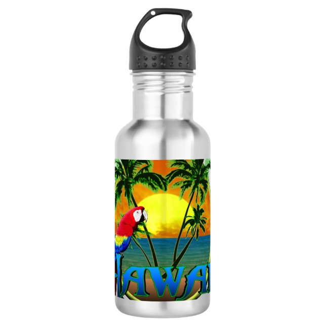 Hawaii Sunset 710 Ml Water Bottle (Front)