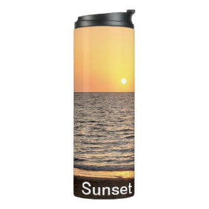 Hawaii Sunset Customizable Photograph Thermal Tumbler