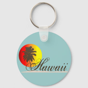 Hawaii Sunset Souvenir Keychain