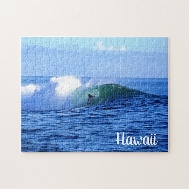 Hawaii Surfer Jigsaw Puzzle Gift Idea Ocean (Horizontal)