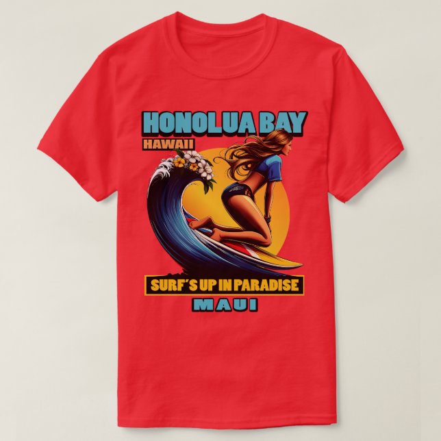 Hawaii surfing 72810 TShirt (Design Front)