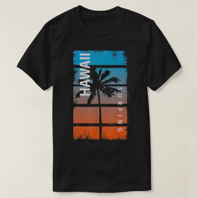 Hawaii Surfing  T-Shirt (Design Front)