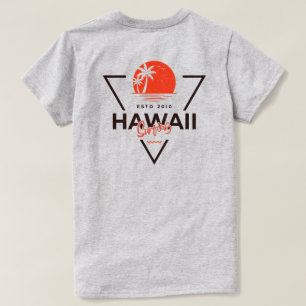 Hawaii Surfing Vintage Sunset Tropical Beach T-Shi T-Shirt
