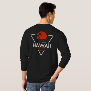 Hawaii Surfing Vintage Sunset Tropical Beach T-Shirt