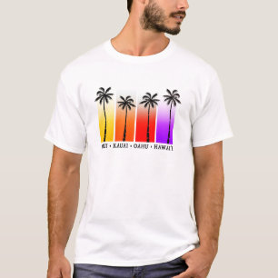 Hawaii T-Shirt, Tropical Tee, Hawaiian Islands T-Shirt