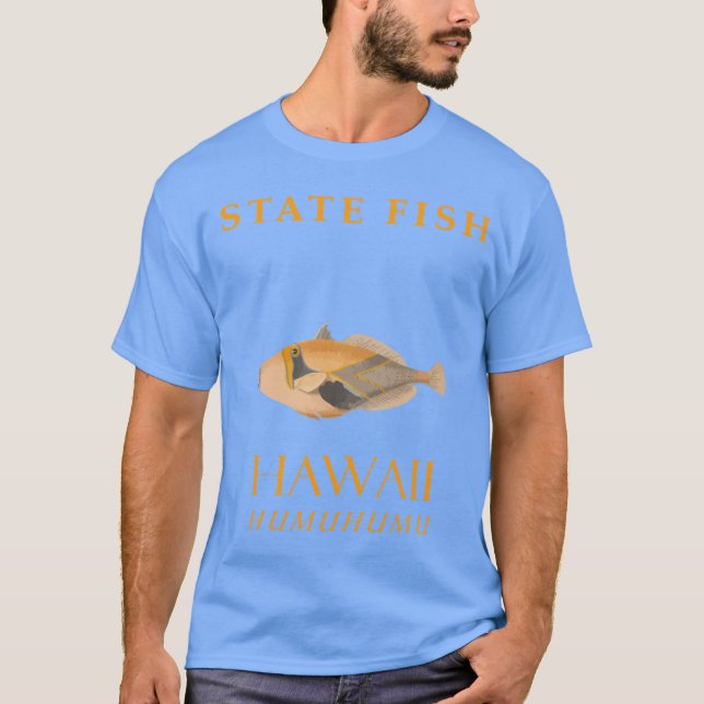 Hawaii Territory Fish The Reef Triggerfish T-Shirt (Front)