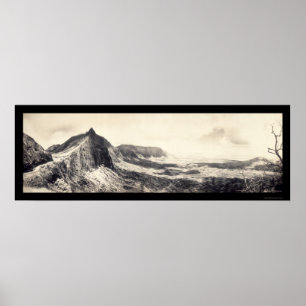 Hawaii The Pali Photo 1901 Poster