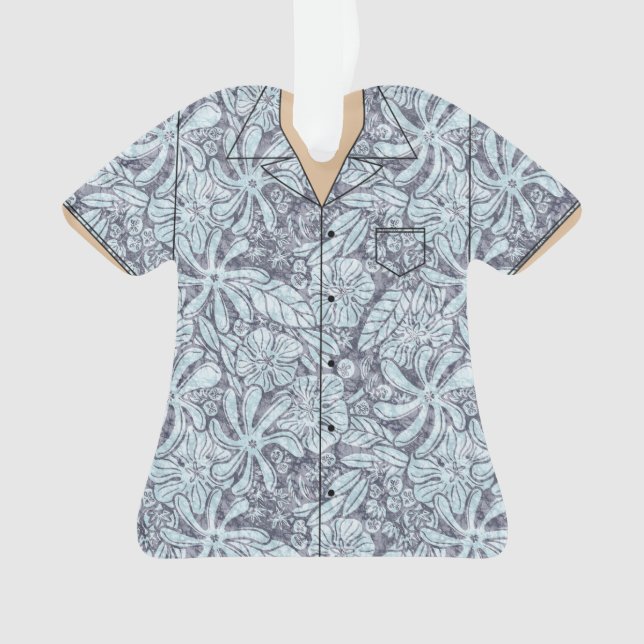 Hawaii themed shirt acrylic keepsake ornament (Front)