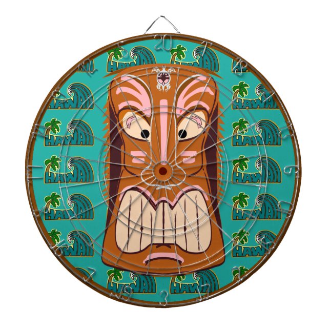 Hawaii Tiki Mask Dartboard (Front)