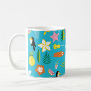 Hawaii Toucan Surf Vintage Coffee Mug