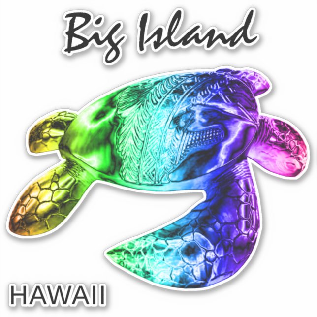 Hawaii Tribal Honu Rainbow (Front)