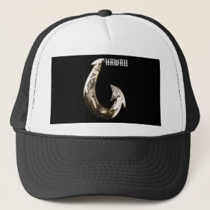 Hawaii Tribal Hook Trucker Hat