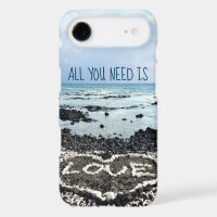 Hawaii Tropical Beach Coral Heart Photo Love Quote