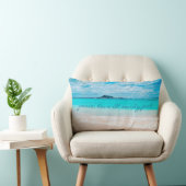 Hawaii Tropical Beach Peace Love Sandy Feet Lumbar Pillow (Chair)