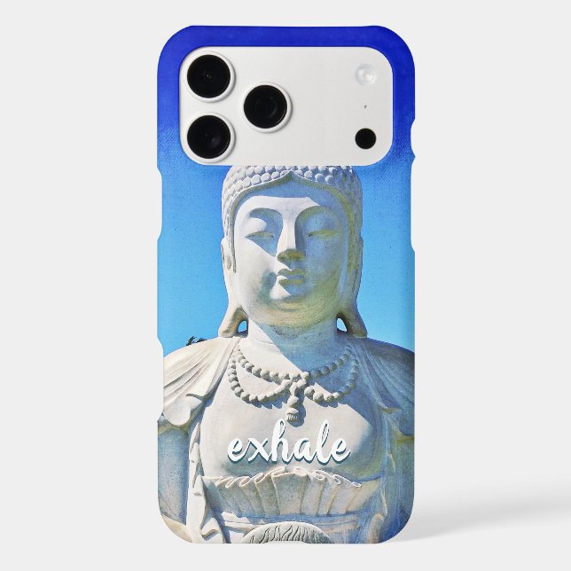 Hawaii Tropical Buddha Photo Exhale Quote Bold (Back)