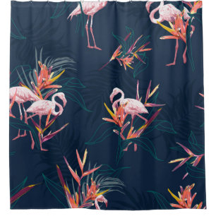 Hawaii Tropical Flamingo With Bird of Paradise Flo