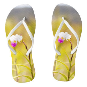 Hawaii Tropical Orchid Volcanoes National Park Flip Flops