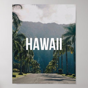 Hawaii Tropical Palm Trees Aesthetic Wall Art