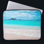 Hawaii Tropical Sandy Beach Turquoise Ocean Photo Laptop Sleeve<br><div class="desc">Remember the fresh salt smell of the ocean air. Relax, breathe, and explore the solitude of an empty Hawaiian beach with this stunning, vibrantly-colored photography neoprene laptop sleeve. This laptop sleeve comes in three sizes: 15", 13", and 10”. Makes a great gift for someone special! You can easily personalize this...</div>