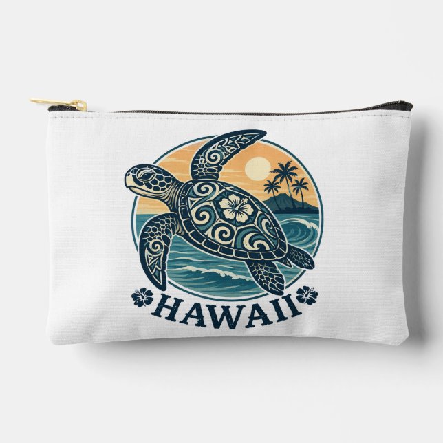 Hawaii Turtle Accessory Pouch (Front)