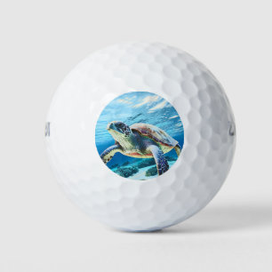 Hawaii Turtle Honu Photo Golf Balls