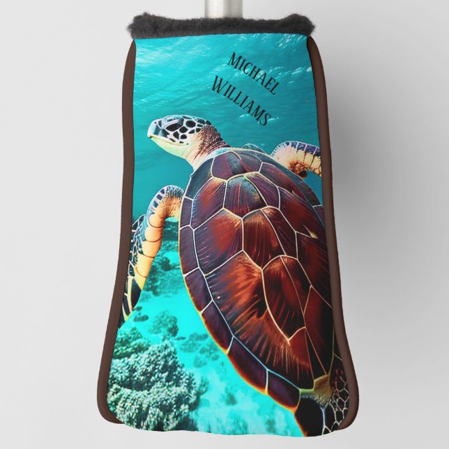 Hawaii Turtle Honu Photo  Golf Head Cover (Rotate 90)