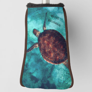 Hawaii Turtle Maritime Photo Your Name  Golf Head Cover
