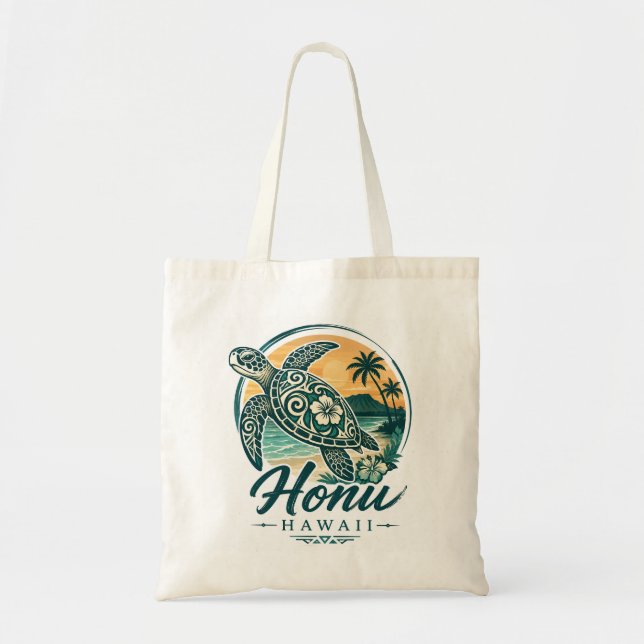 Hawaii Turtle Tote Bag (Front)