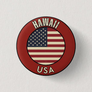 Hawaii United States of America 1 Inch Round Button