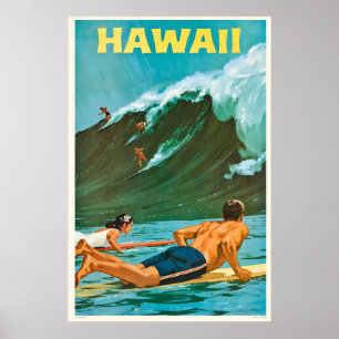 Hawaii United States Vintage Travel Poster