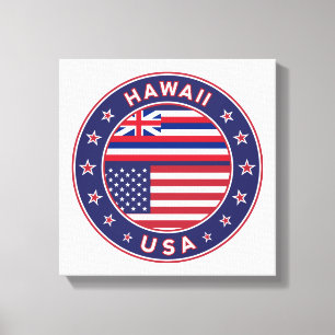 Hawaii, USA States, Hawaii poster, canvas Print