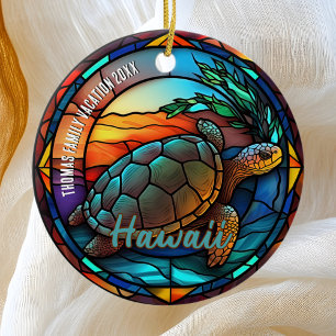 Hawaii Vacation Souvenir Ceramic Ornament