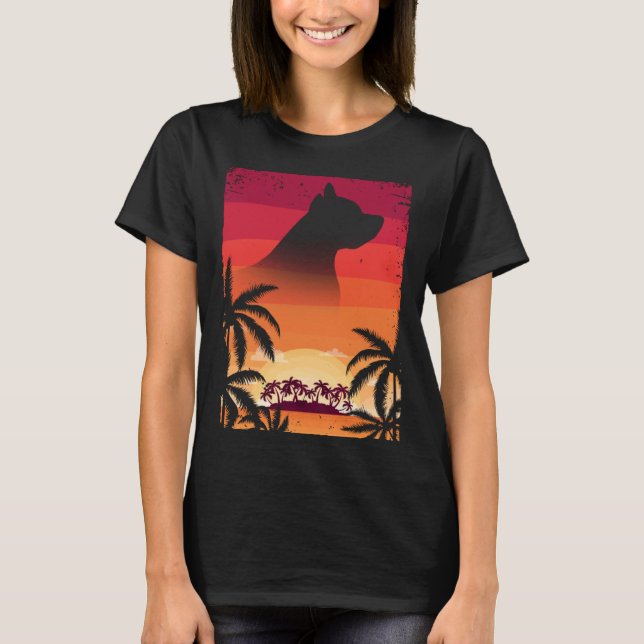 Hawaii Vacation  Staffordshire Bull Terrier T-Shirt (Front)