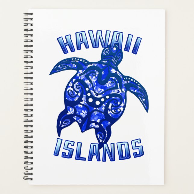 Hawaii Vacation Tribal Turtle Planner (Front)