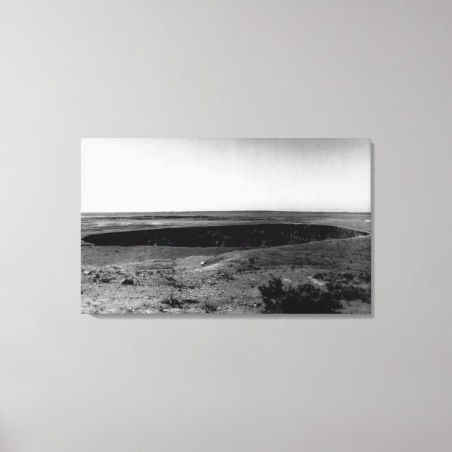 Hawaii - View of Halemauman Pit in HA Canvas Print (Front)